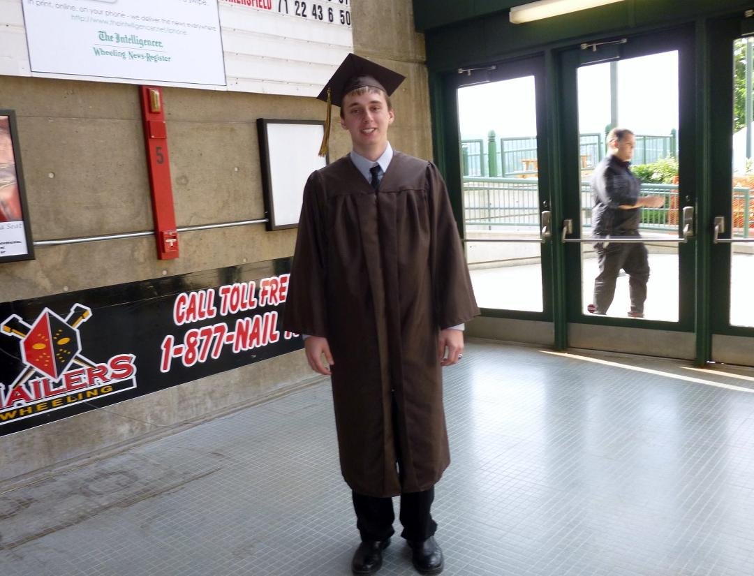 Here is Pat's graduation picture in 2013....the memory is below in another box.
