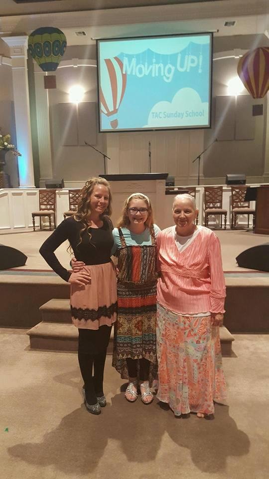 My Beautiful girls at church!