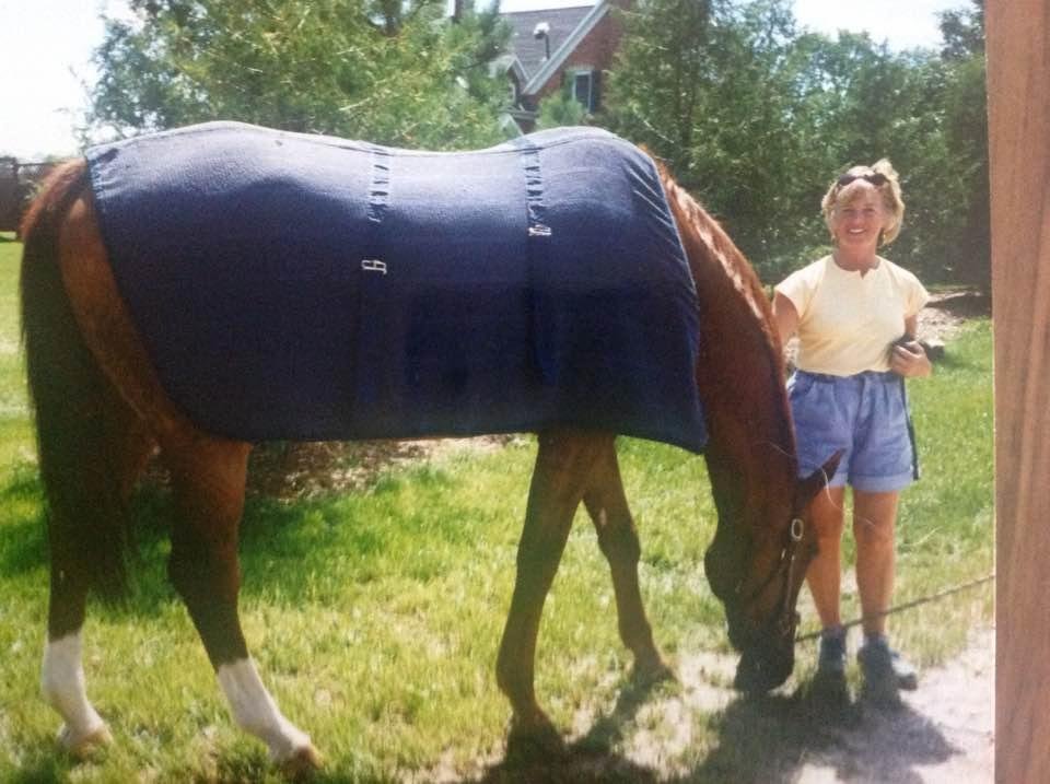 This is me with Big Ben, Ian Millar's famous horse, Perth, Ontario