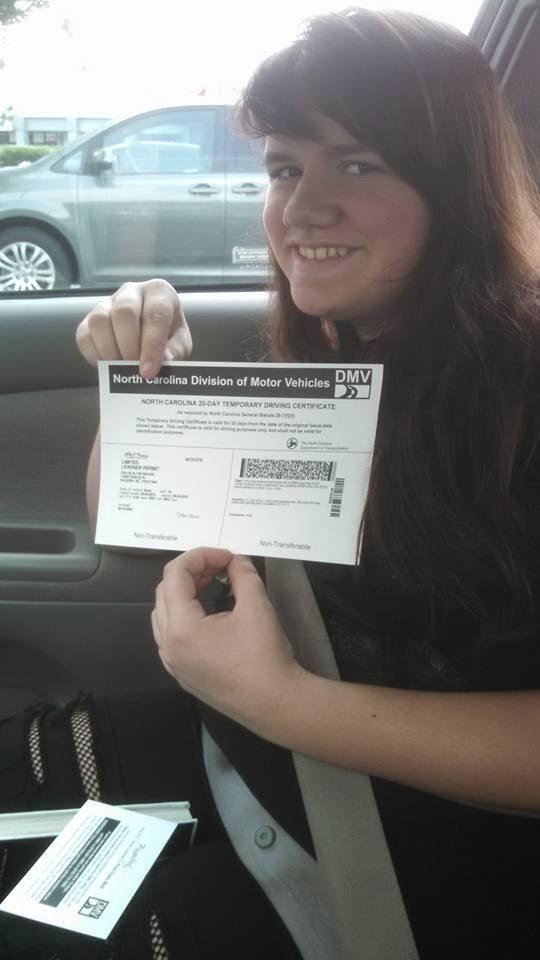 Oh no, Chloe has her learners permit! Heaven help us all!!!!
