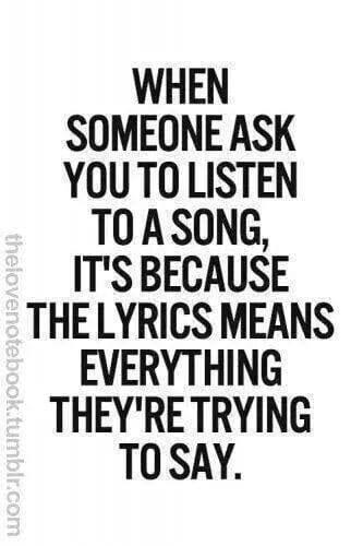 This I feel you and only you and the other person understand this statement....