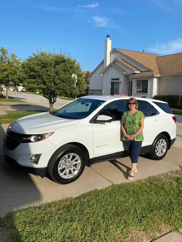 CONGRATS TO MY TO SISTER IN JUDY D ON HER PURCHASE OF A 2020 EQUINOX LT ! This is her 3rd purchase from me. Her continued business is much appreciated ! JUDY was a little hesitant because she didn’t want to drive from Sterl