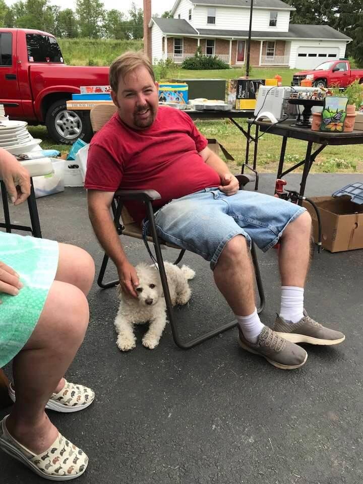 A boy and his dog. Lol. My buddy Teddy