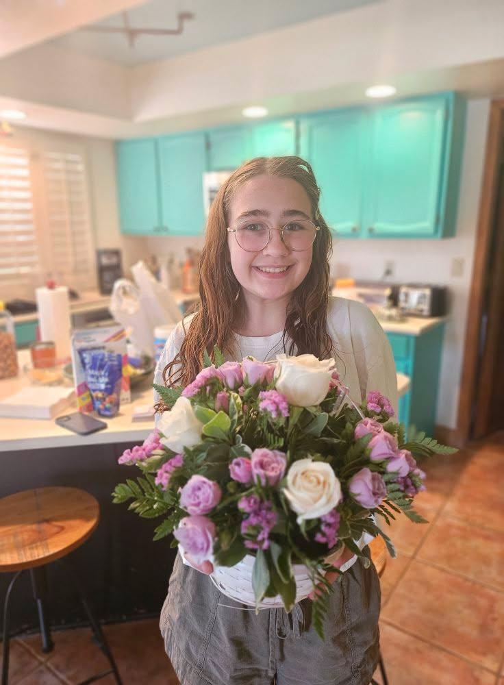I sent Jane a beautiful bouquet of flowers for her 16th Birthday. They're just as beautiful as she is