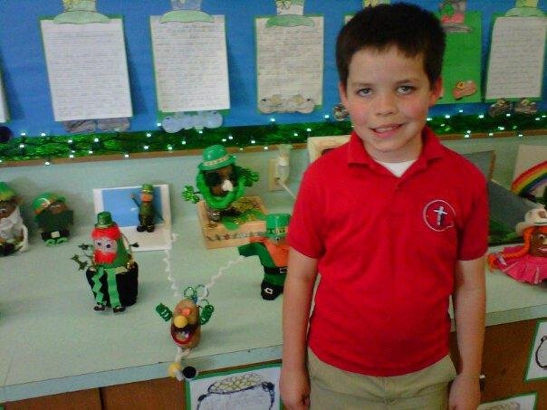 Justin in front of his "Lepratater."
