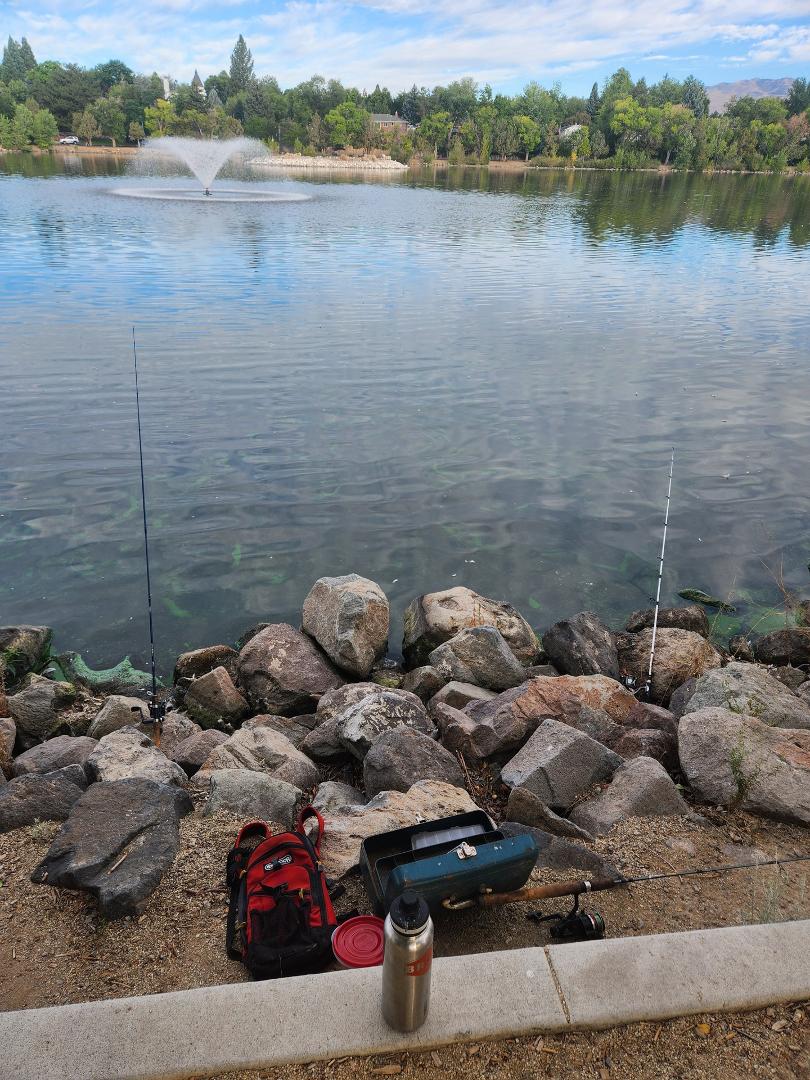 Catfishing at Virginia lake