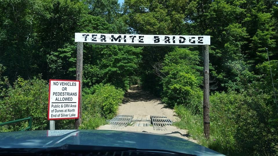 Entrance to protected area.