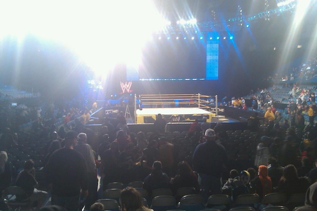 A shot from our Smackdown seats. Thanx mom again.