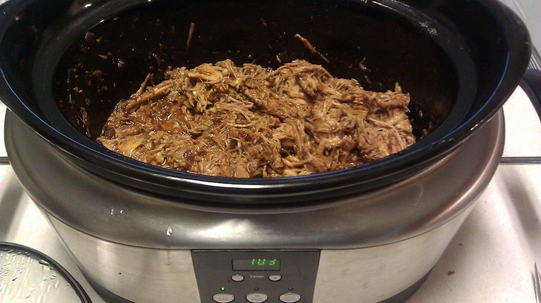 Pulled pork is looking good