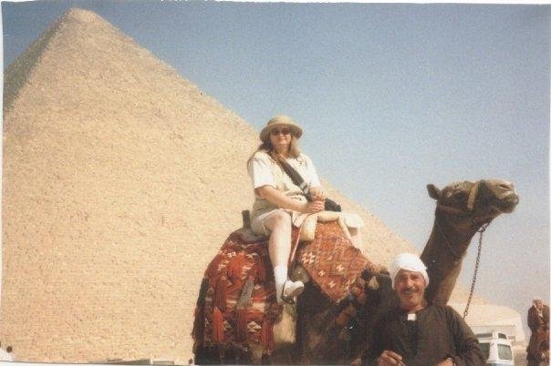 Judy at Giza (aka Queen of Denial).