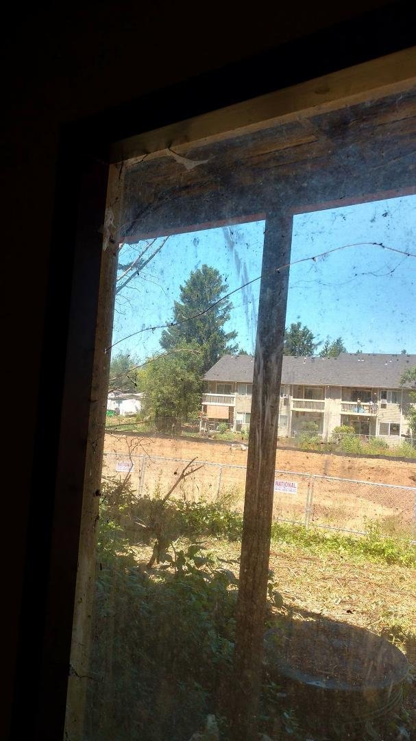 BROKEN BASEMENT WINDOW