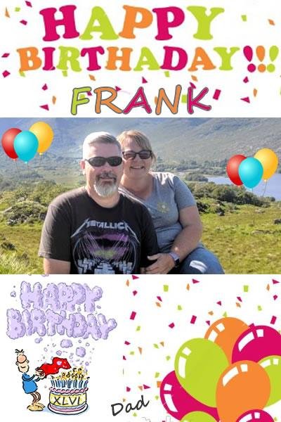 Happy Birthday to my son, Frank