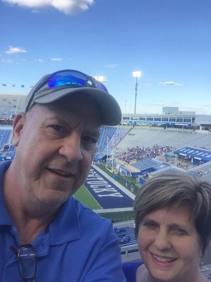 Just got to Kentucky game. Go Cats. Beat Southern Miss.