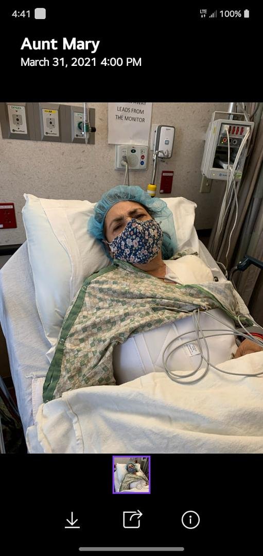 Mom's out of surgery. Thank God it went smoothly... She has to stay overnight to make sure there are no complications. Thank you for all your prayers and friendship. ♥️🙏