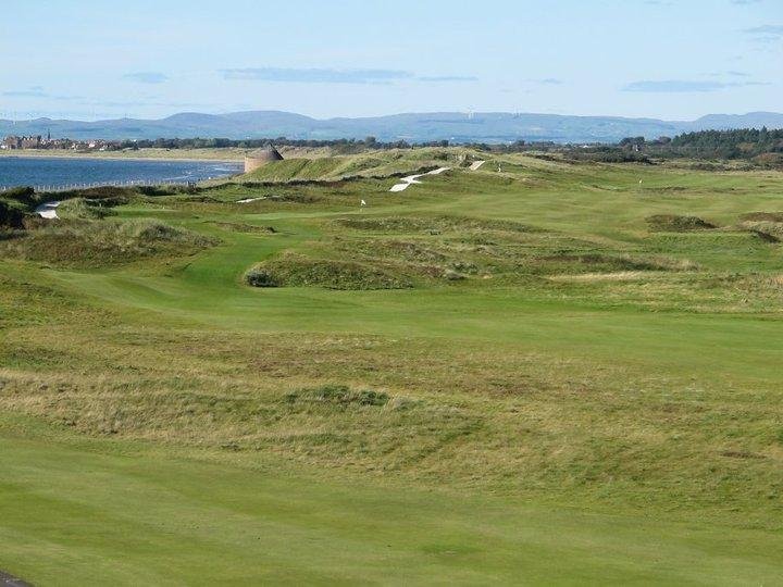 Prestwick Golf Club from my B&B bedroom window