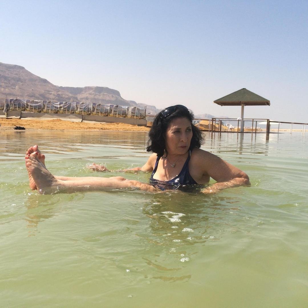 The Dead Sea......the lowest place on earth.
