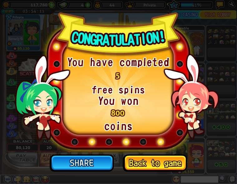 Beverly Gould played the "Wild West" Free spin and won 800 coins in Let's Vegas! Come to join now!
