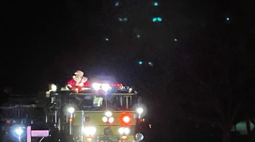 Santa came tonight