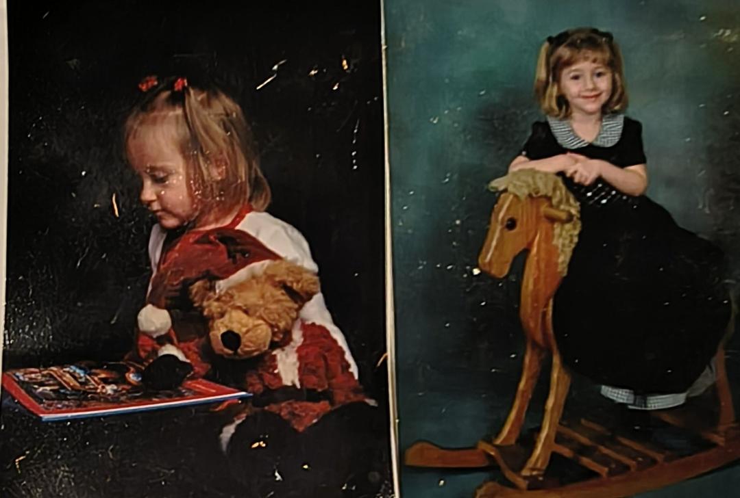My grand daughter's.
Starts with Sarah lombardi, Emily lombardi joins the family, and Genesis Halstead, gets to start visiting Nonie (me) on our Christmas pictures and shopping once a year. My joy that I looked forward to