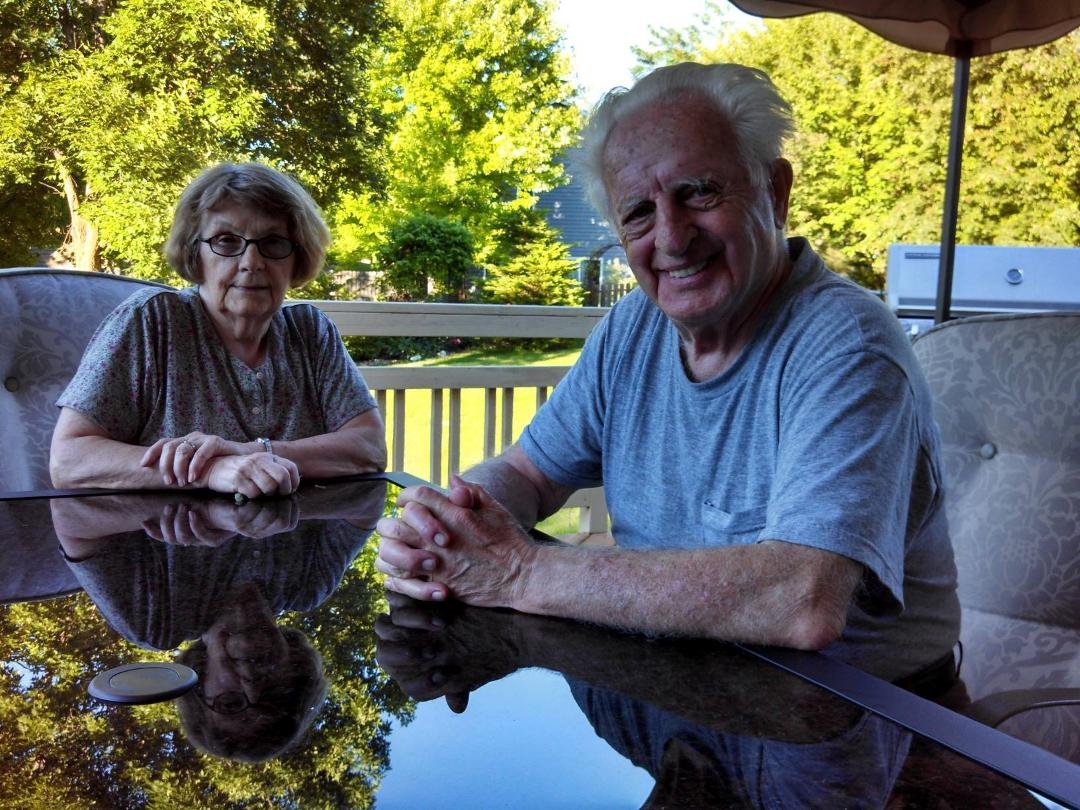 Over at Mom and Dads enjoying a Sunday evening.  We put up a new gazebo and table. Now for a nice cold beverage.