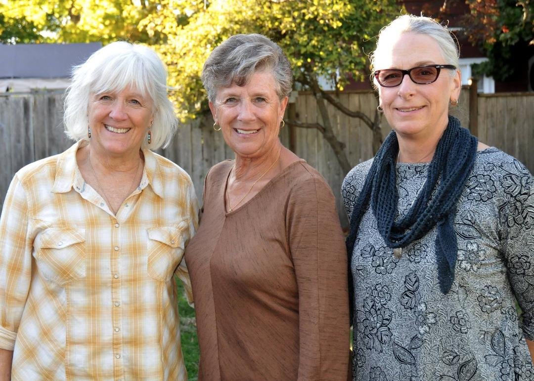 Marcia McWilliams, Cindy Richards, and Kaye Hall Greff