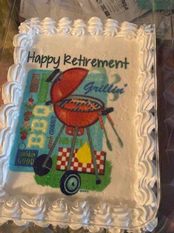 The cake says it ALL!