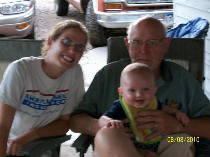 Great grandpa, Jacque, and Owen