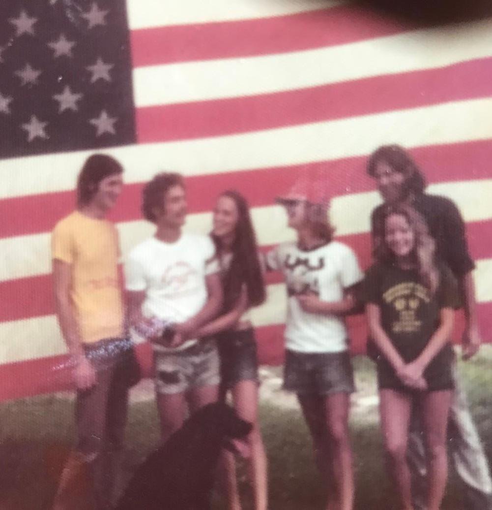@ USS Gurnard SSN-662   Dickenson, Tx. Jim Sargent  (Sarge) Fly & Mame O'Meara, Me (Squeak),Don McFarland & Karen, photo taken by Tim Carpenter (Ziggy Stardust)