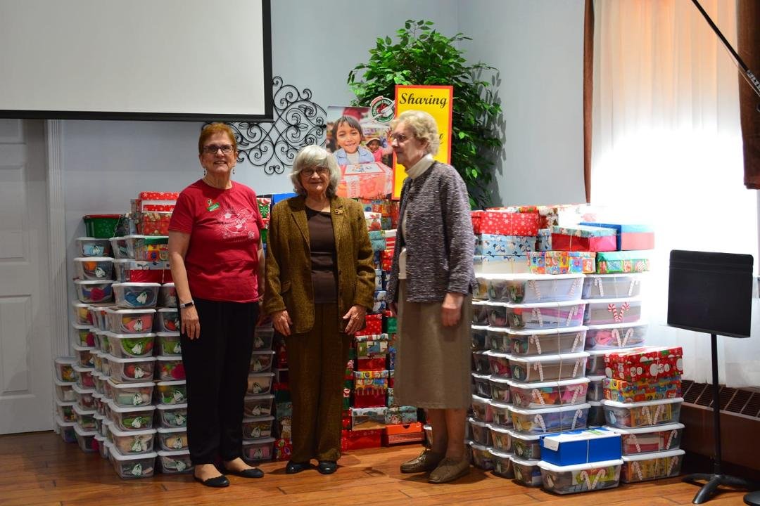 Collection Sunday at Clearfield Bible Church today 17 November. Way over 500 boxes. Praise the Lord.