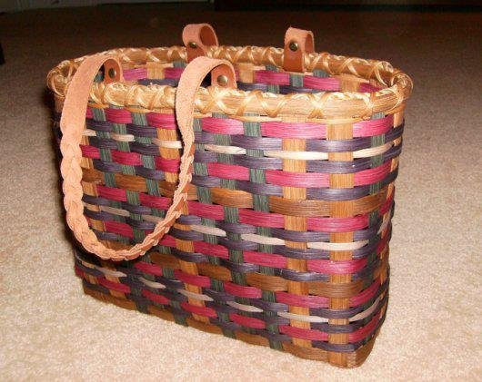 My latest basket - it's a Tote. It was fun to make.