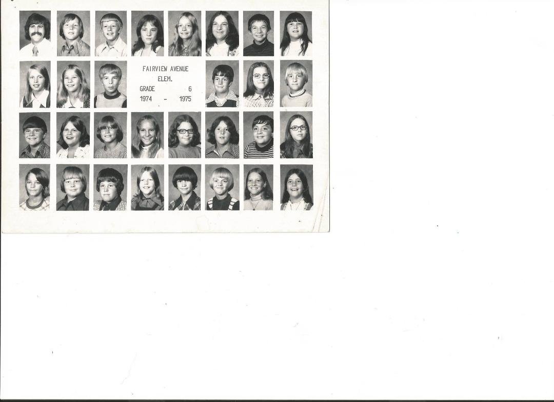 Retro Thursday! The first one I made! This was my outstanding class from Fairview Avenue School 1974-75. We had our lives turned upside down with the (Thursday) October 3rd (1974) fire that totally destroyed the building. T