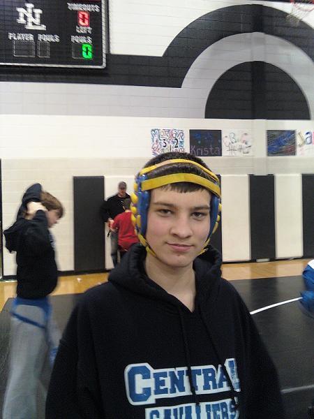 Dakoda again at wrestling meet 1-17-2010