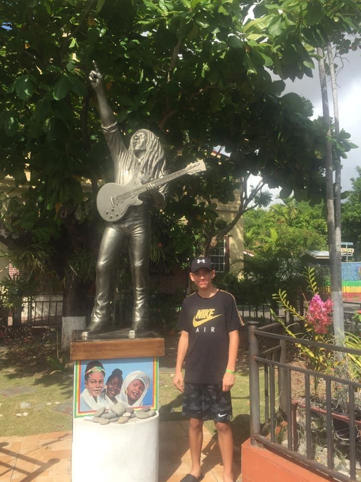 Awesome day yesterday checking out the Bob Marley museum. Super cool 😎