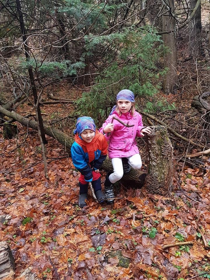 Great day for a walk with my little friends in Rockwood and their nanny