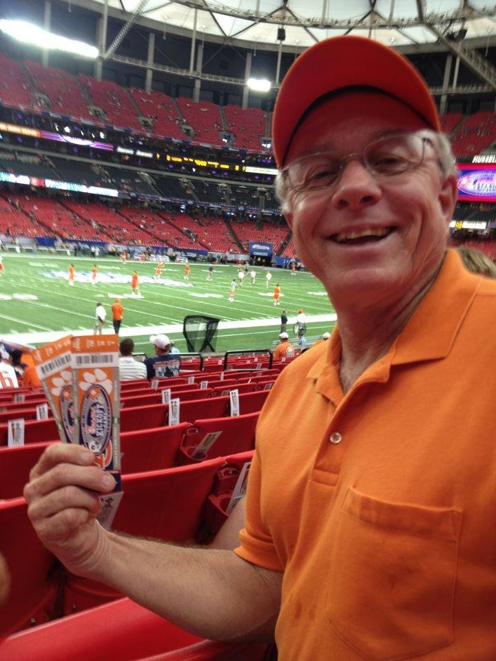 Clemson-Auburn game at Georgia Dome! Clemson win 26-19! Yay!