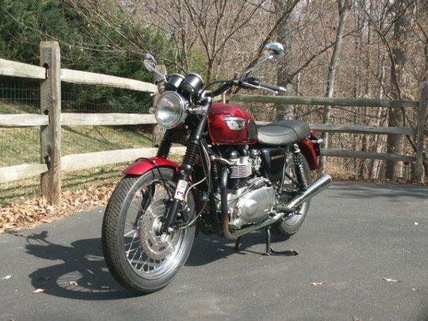 I've wanted a Triumph since 1967. Finally got one. 2003 Bonneville. Performance mods and handling mods completed. Ready for some Blue Ridge Parkway riding.