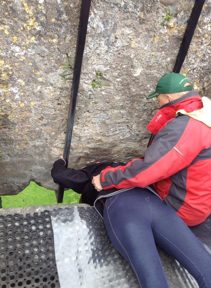 Kissing the Blarney Stone