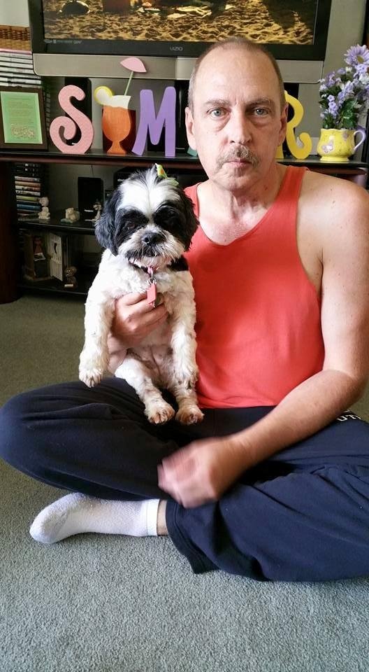 Newest addition to our family her name is Roxy she's 2 years old Shih Tzu wasn't groomed like one so she had her first grooming today so some day she'll look like one...she seems to fit in the family nicely.