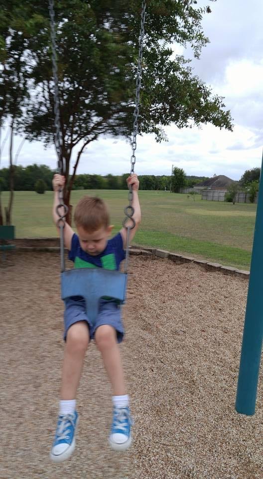 At the park.