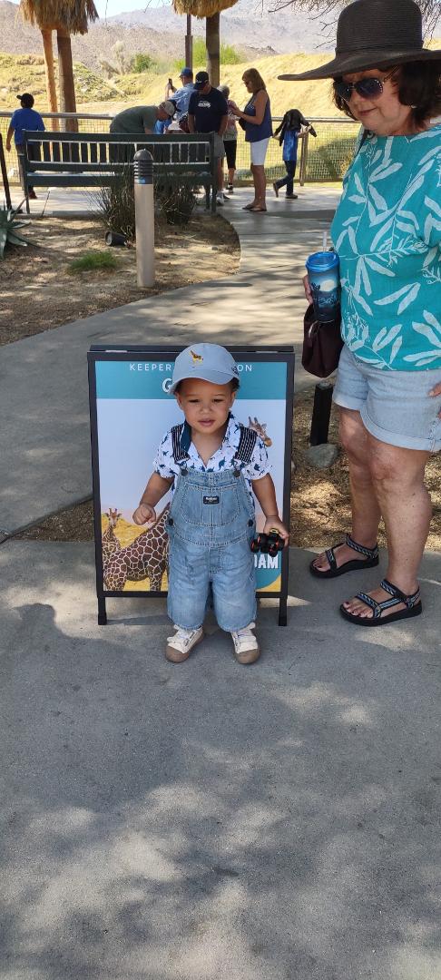 Took our granddaughter and great grandson to the Living Desert Zoo and Garden in Palm Springs. Had a great time.