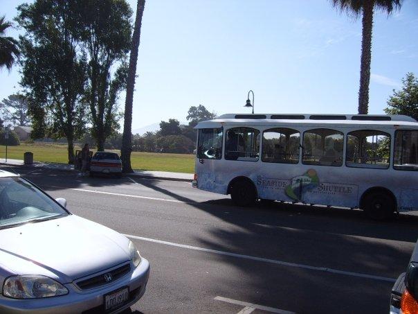 The Seaside Shuttle takes you all around Carp, but everything is within walking distance