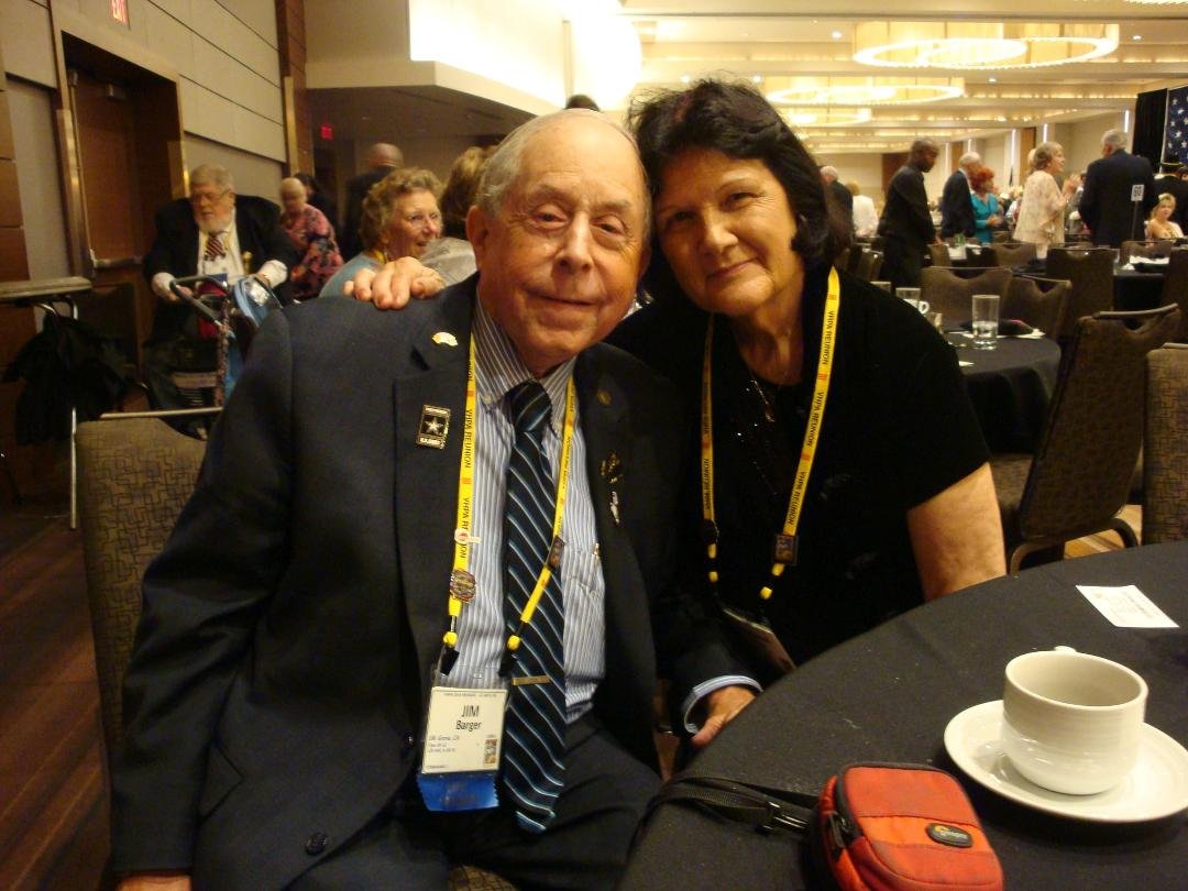Barbara and Jim at the Closing Banquet of a VHPA Reunion in Atlanta, GA