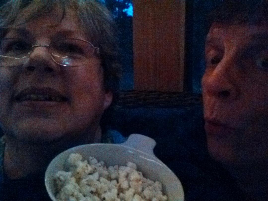Movie night with my hubby!