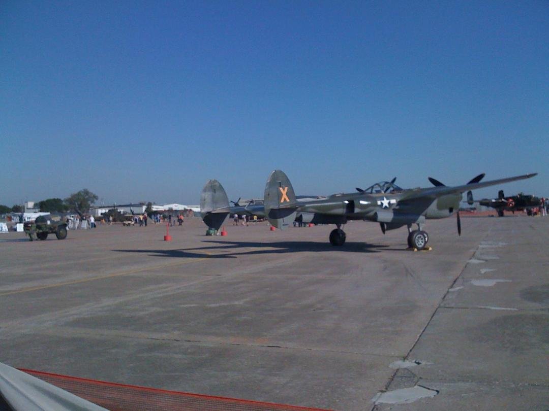 Here are some warbirds. This one of my favorites, the P-38 Lightning.