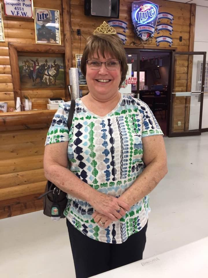 Our latest Tuesday Night Bingo Winner Jan Endler