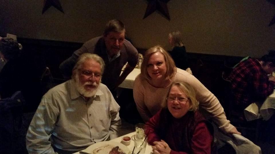 Bill and Pam with Cynthia and Keith at City Range in Spartanburg. Celebrating birthdays.