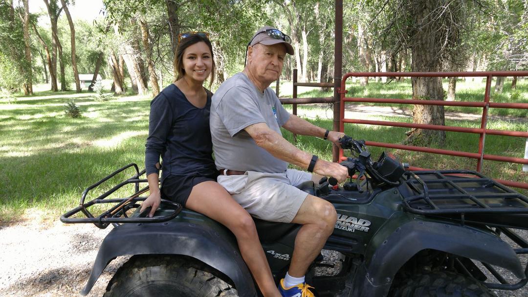 ATV GRANDDAUGHTER AT THE RANCH