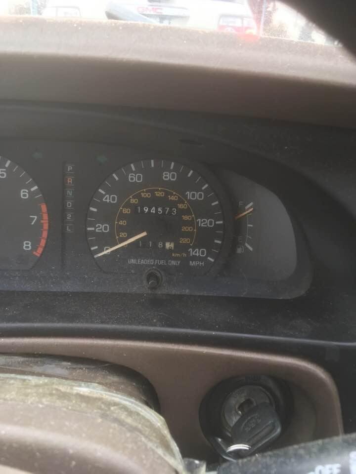 25 year old car 120 miles on a qtr tank of gas I think approx 4 gallons