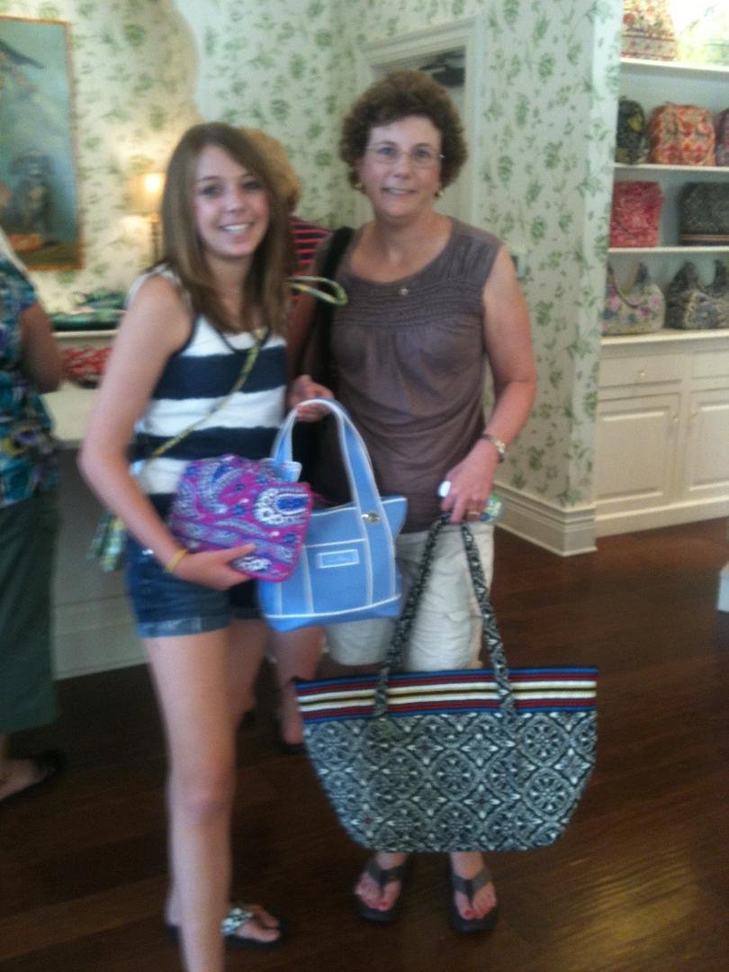 Karen & Meghan Having fun spending money @ Vera Bradley