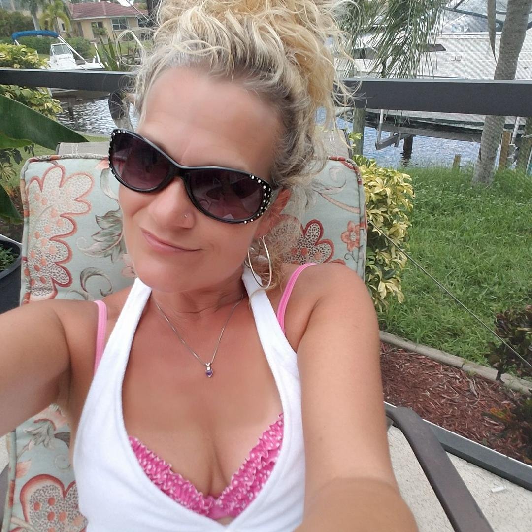 Relaxing by the pool